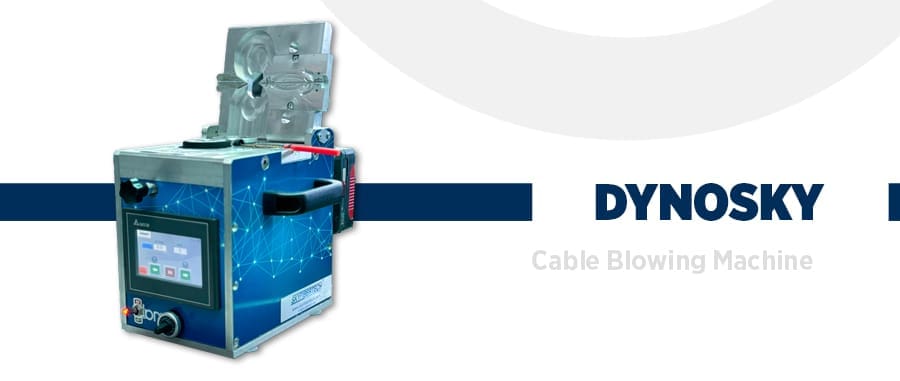 Fiber cable blowing machine dynosky with battery
