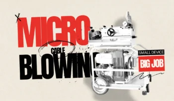 micro cable blowing machine