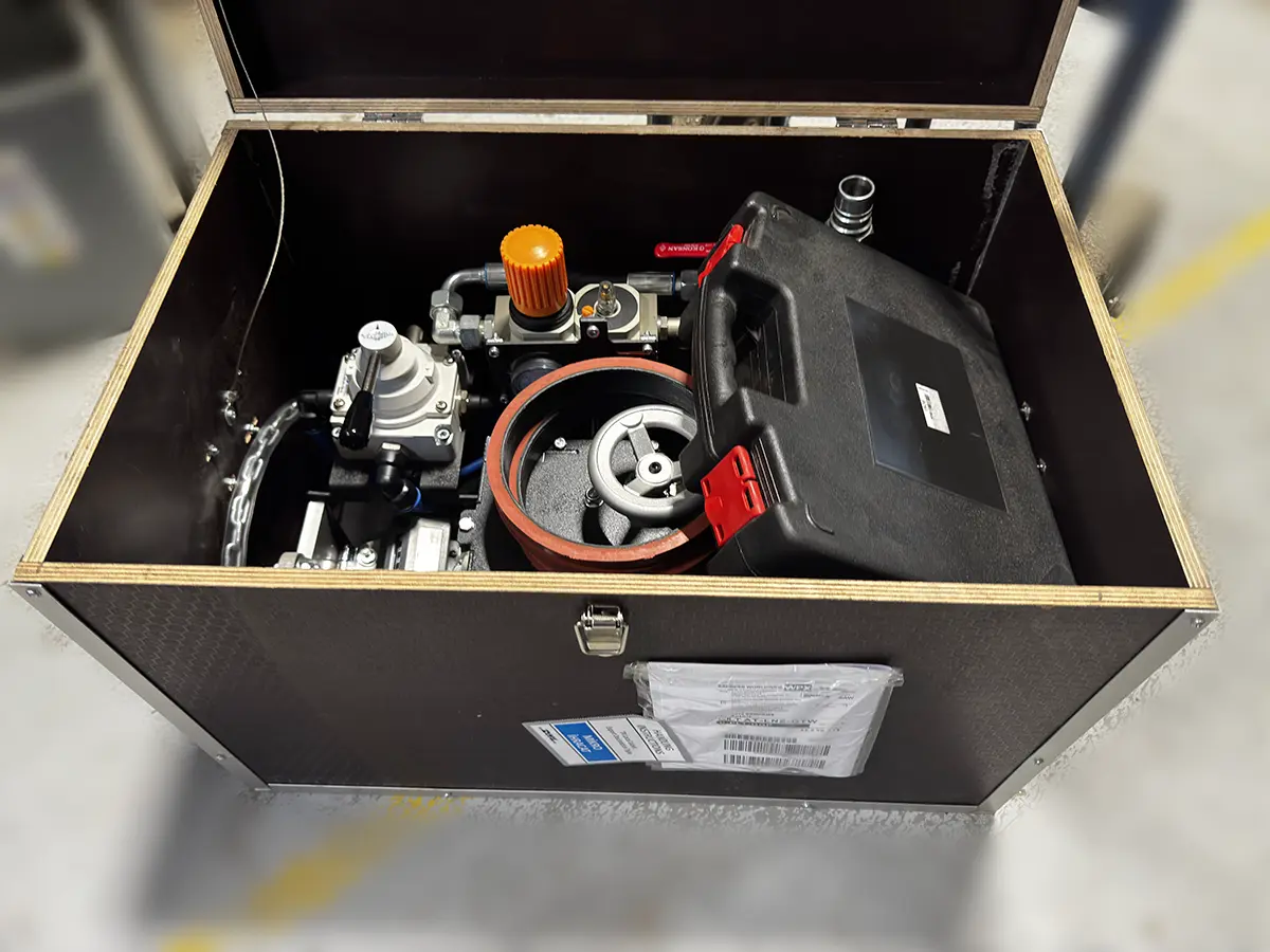 minisky cable blowing machine delivered to austria